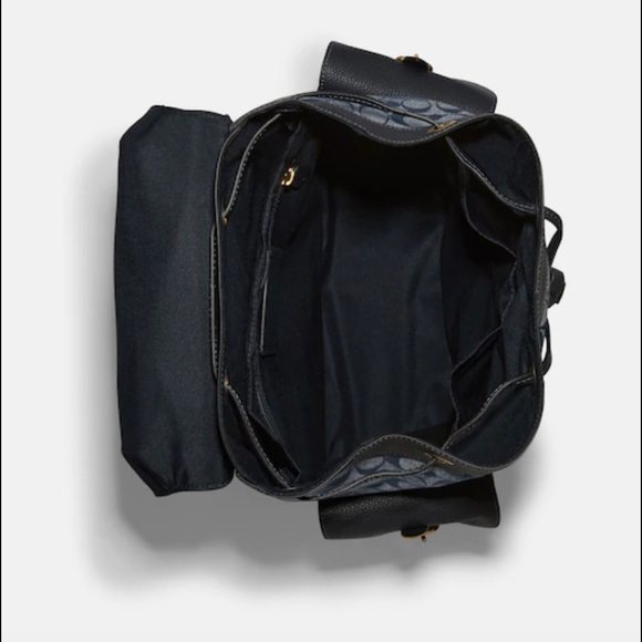 Hudson Backpack In Signature Chambray.Used once,comes with original packaging. I - Picture 3 of 3